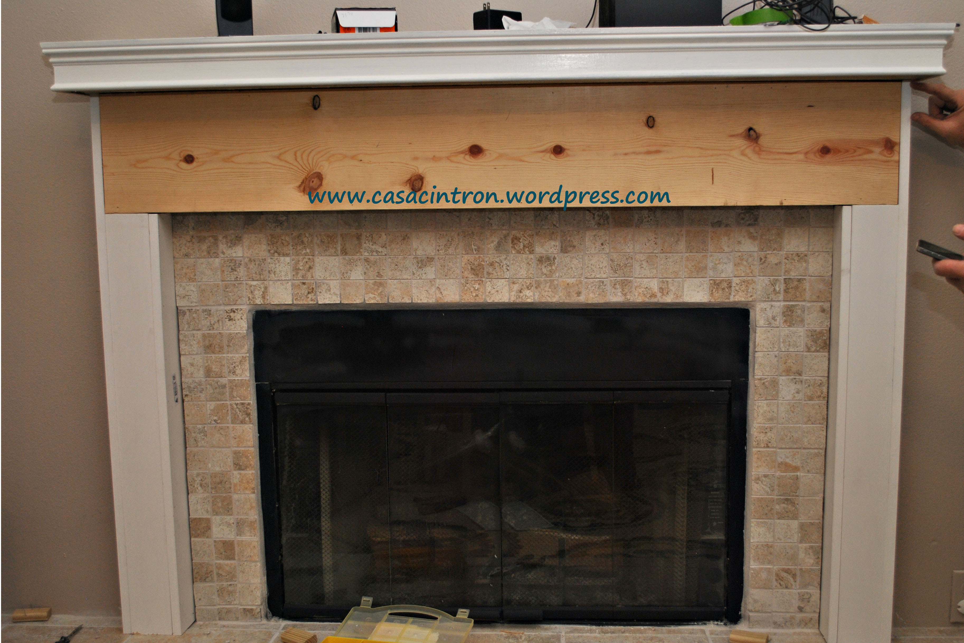 How to build a fireplace mantle/surround (Phase 2 – Fireplace Reveal 